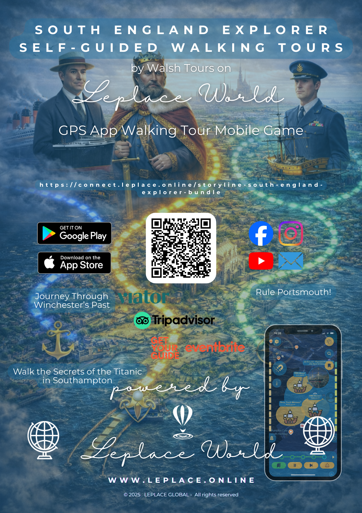 South England Explorer Bundle Smartphone App Walking Tour