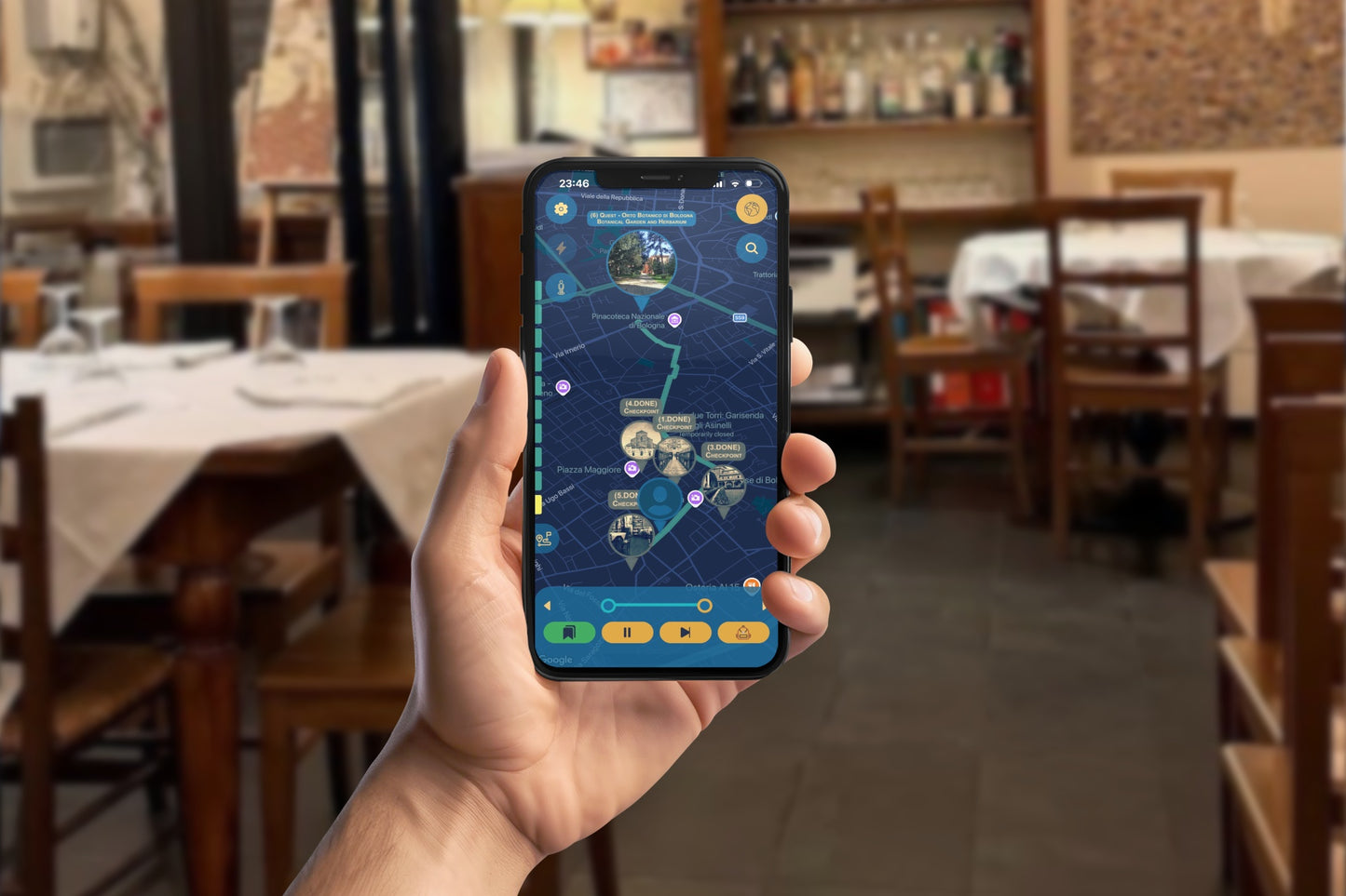 Bologna Academic History Tour Smartphone App Walking Tour