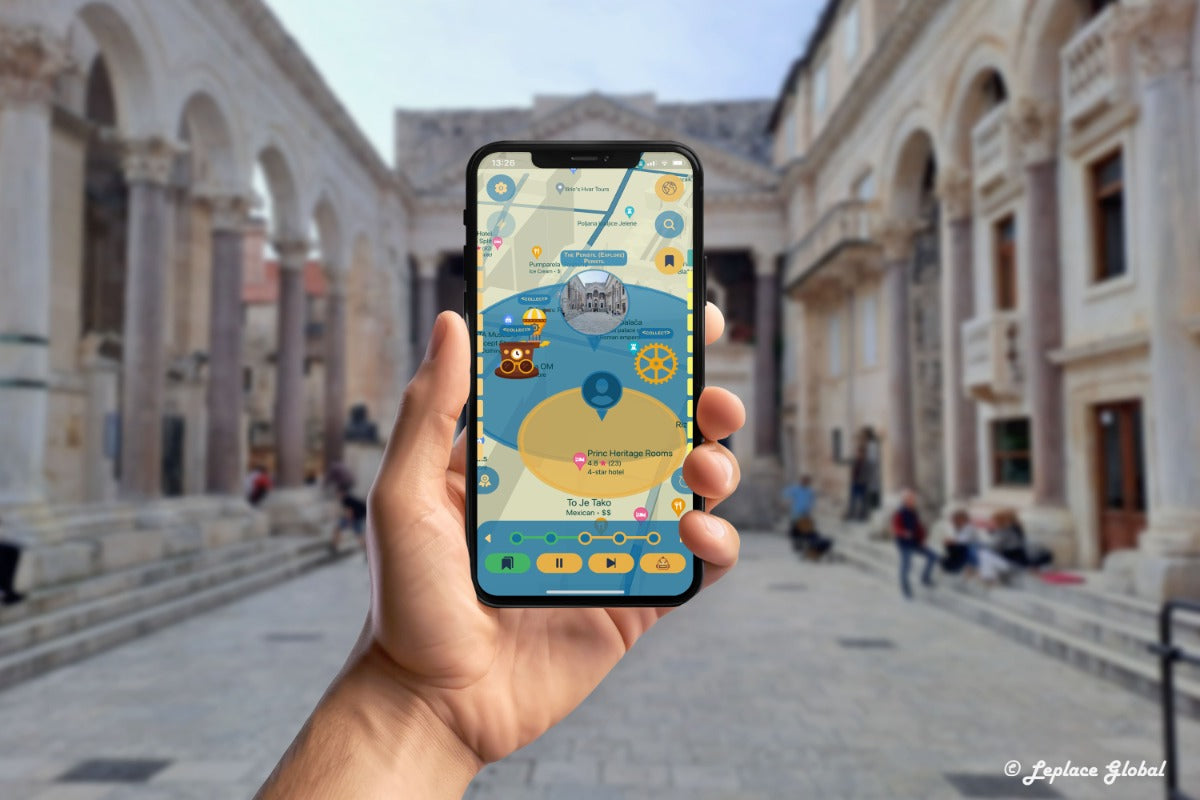Saving Split's Past and Future: Defeat the Evil Time Travelling Mastermind Smartphone App Walking Tour