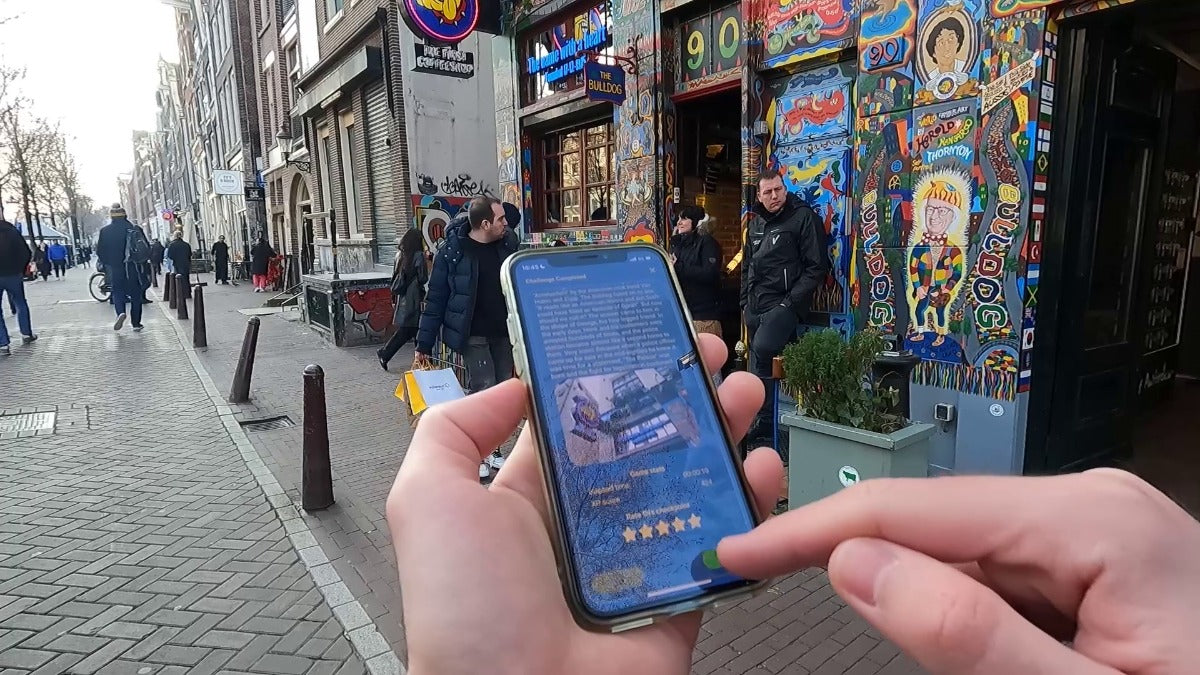 Coffeeshop Walking Tour by Hunter's Smartphone App Walking Tour