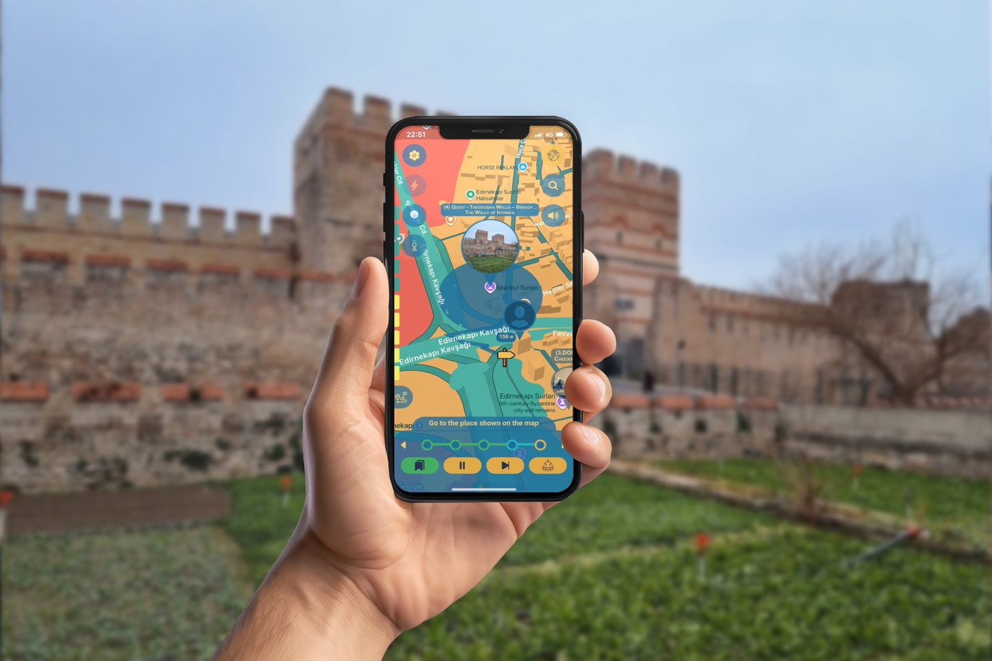 Constantinople Siege 1453 Smartphone App Walking Tour