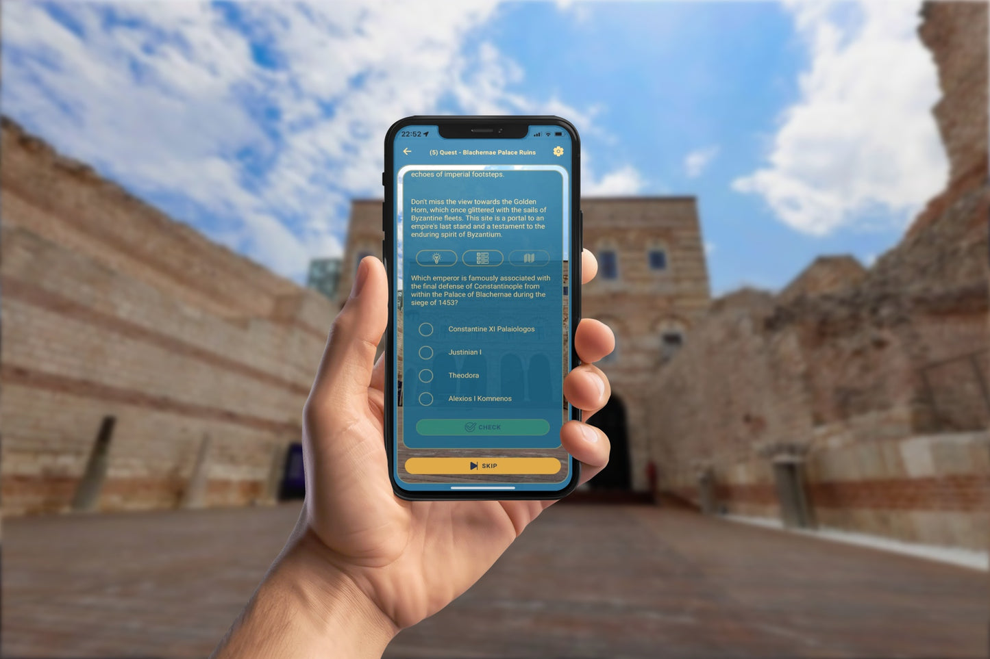 Constantinople Siege 1453 Smartphone App Walking Tour