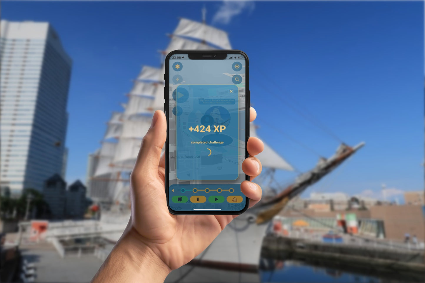 Yokohama's Futuristic Fantasy Smartphone App Walking Tour