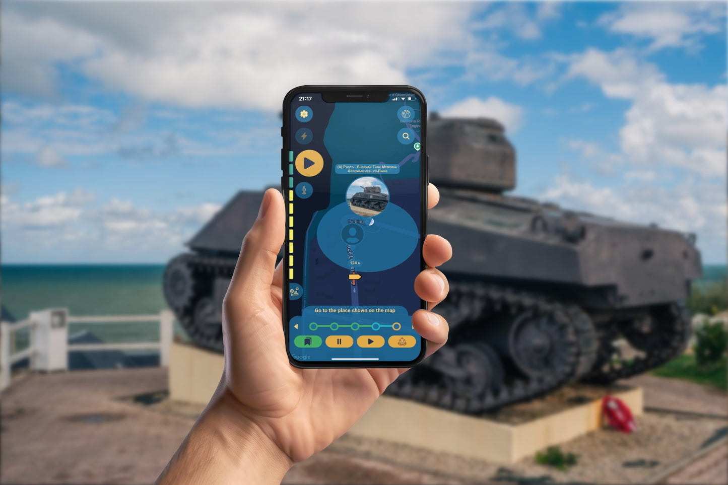 The Allied Landing at Arromanches Smartphone App Walking Tour