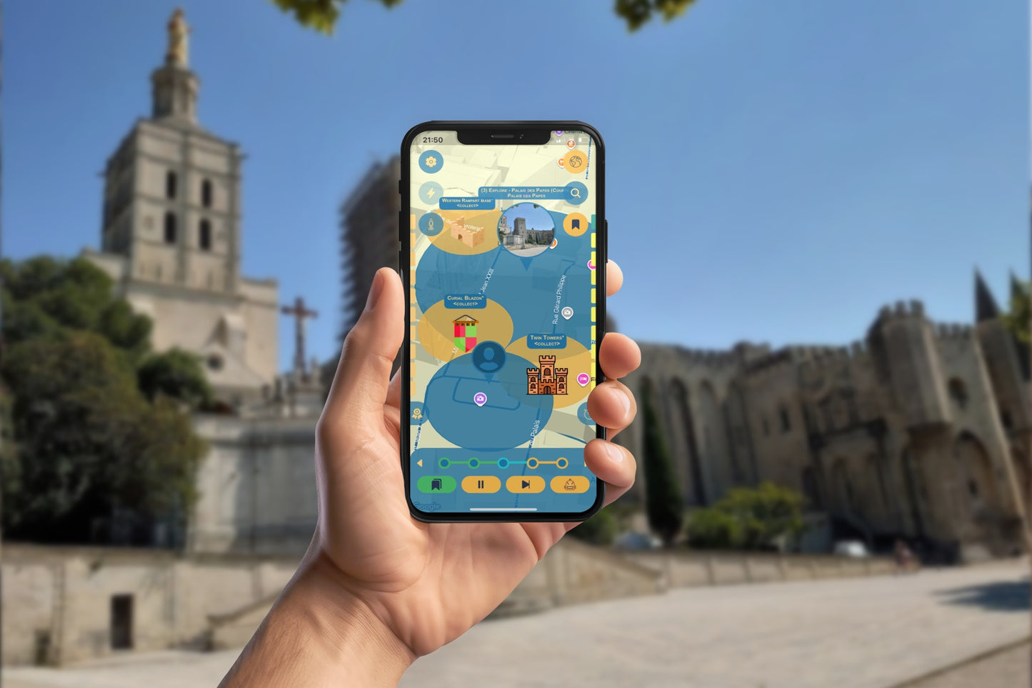 Avignon: Where the Templars Fell Smartphone App Walking Tour