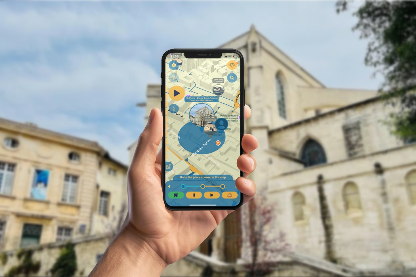 Avignon: Where the Templars Fell Smartphone App Walking Tour