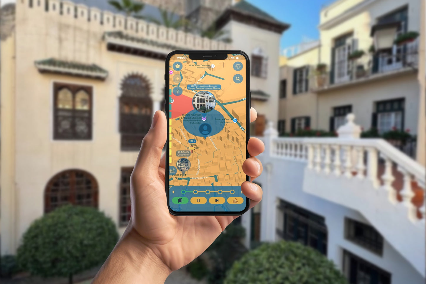 The Tangier International Zone Smartphone App Walking Tour