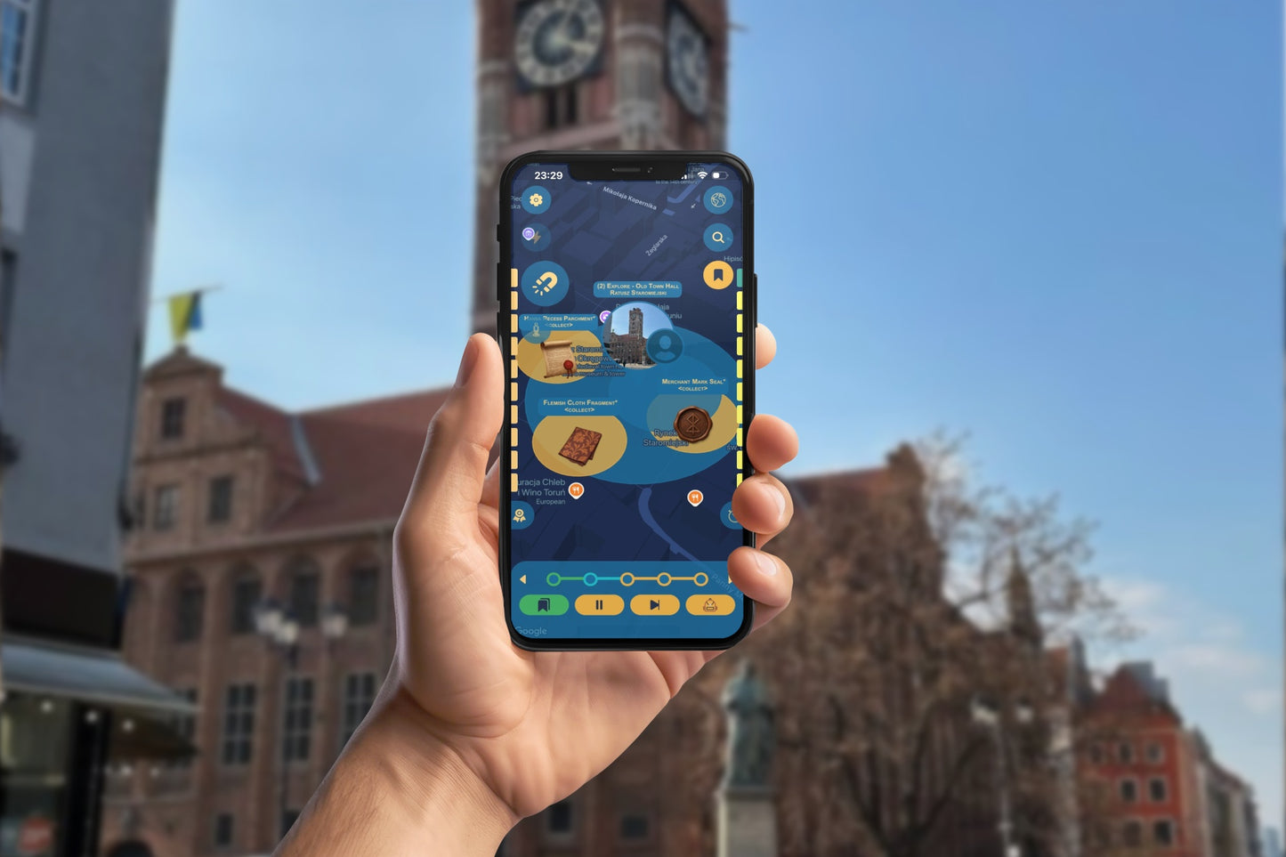 Torun of young Copernicus, a 15th-Century Chronicle Smartphone App Walking Tour