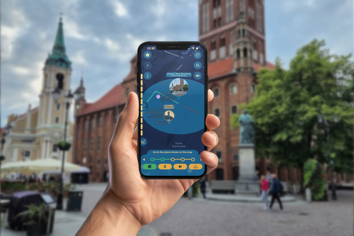 Torun of young Copernicus, a 15th-Century Chronicle Smartphone App Walking Tour