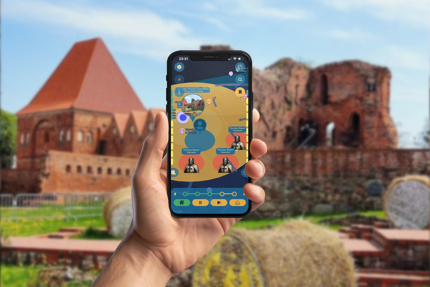 Torun of young Copernicus, a 15th-Century Chronicle Smartphone App Walking Tour