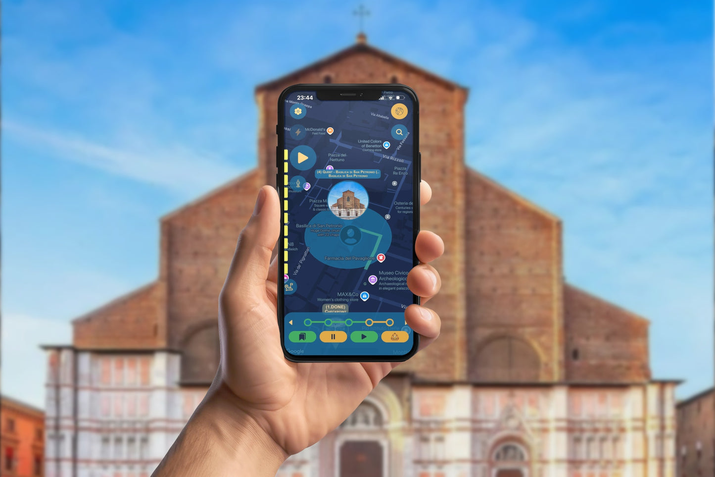 Bologna Academic History Tour Smartphone App Walking Tour