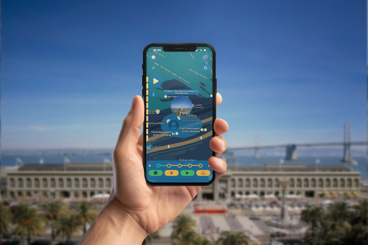 San Francisco Pacific Trade Tour Smartphone App Walking Tour