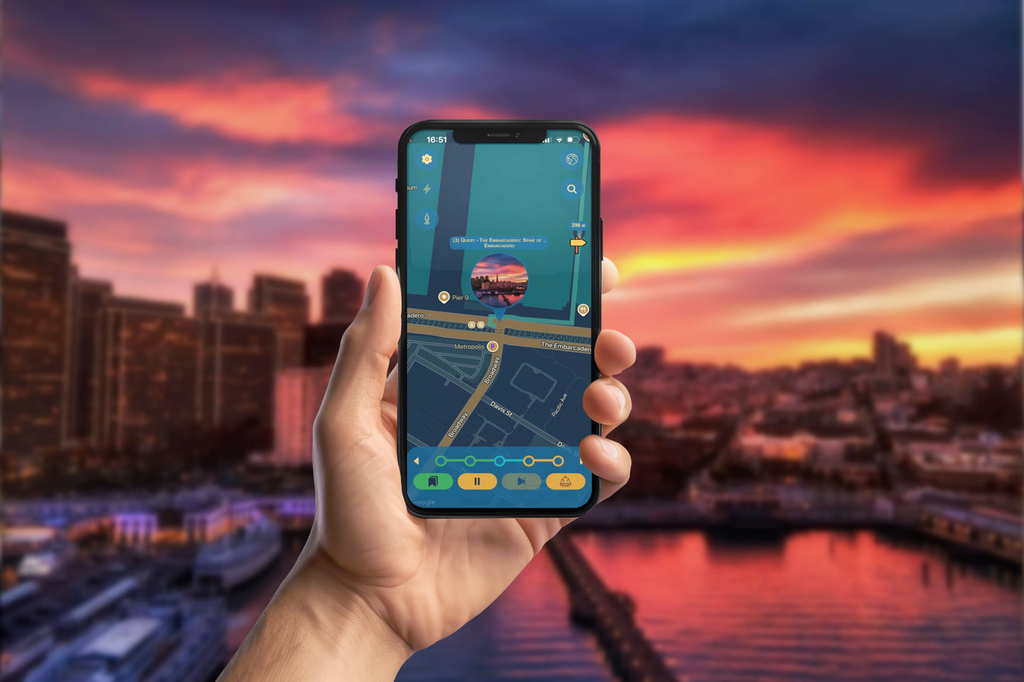 San Francisco Pacific Trade Tour Smartphone App Walking Tour