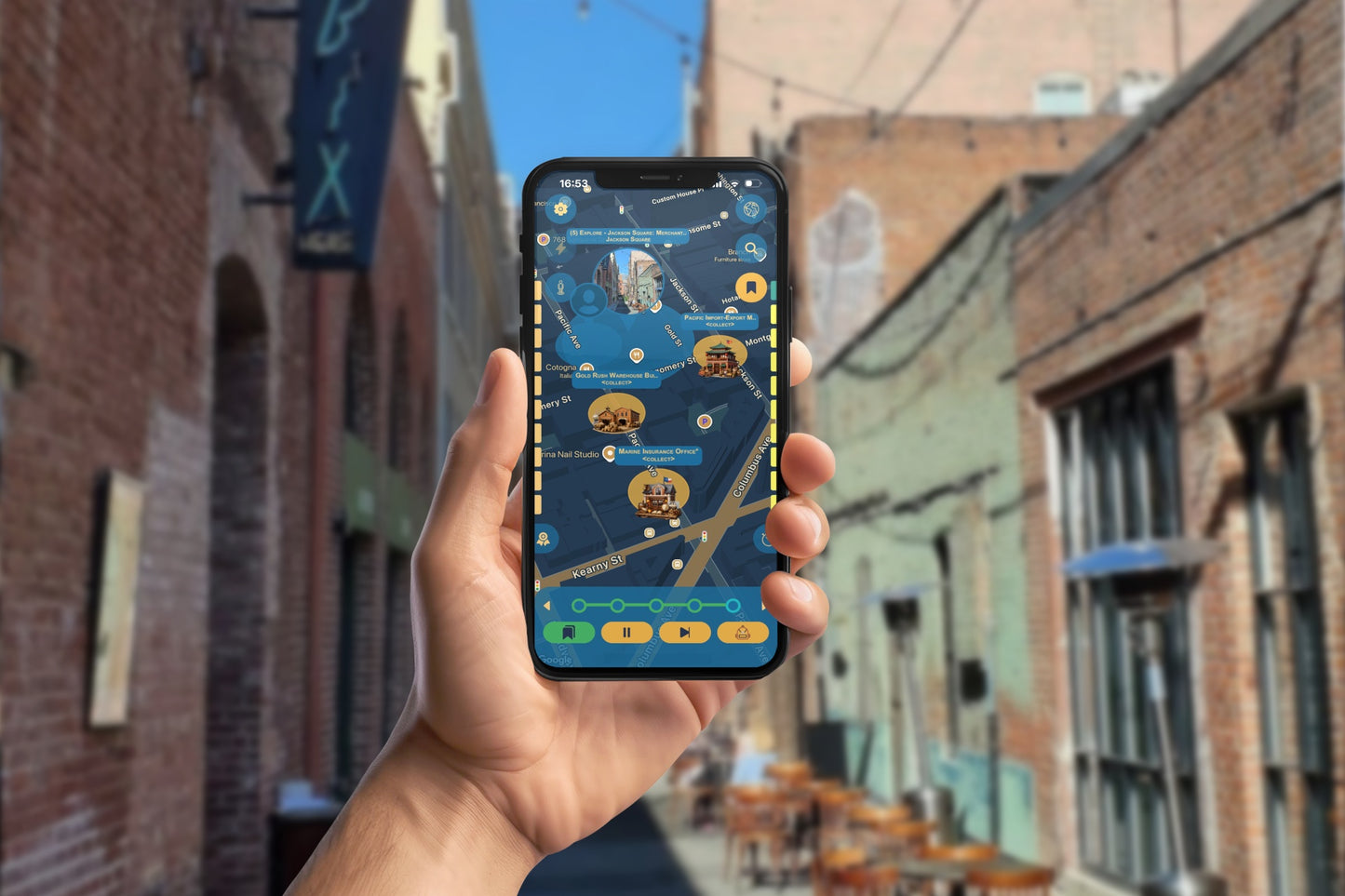 San Francisco Pacific Trade Tour Smartphone App Walking Tour