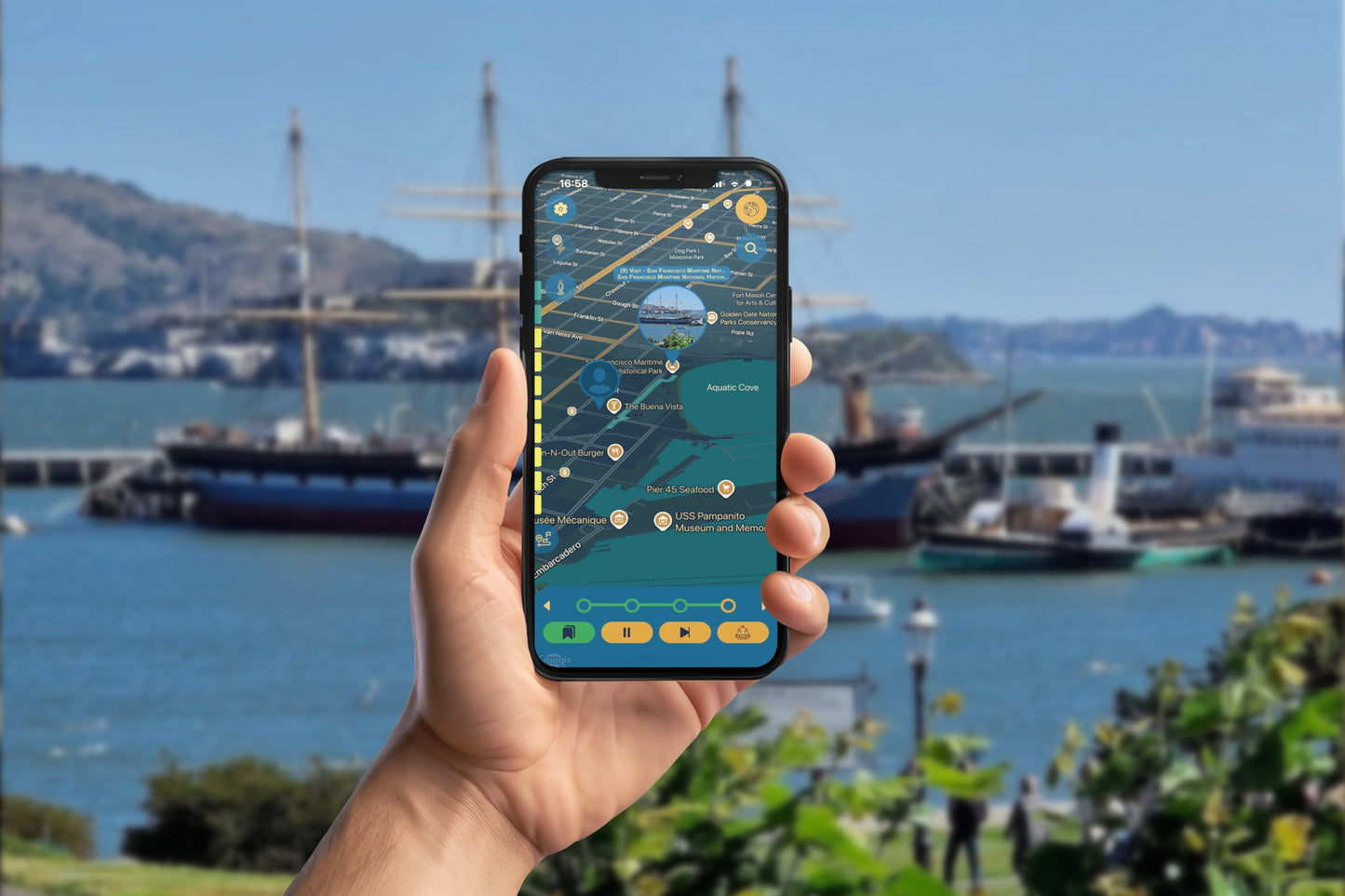 San Francisco Pacific Trade Tour Smartphone App Walking Tour